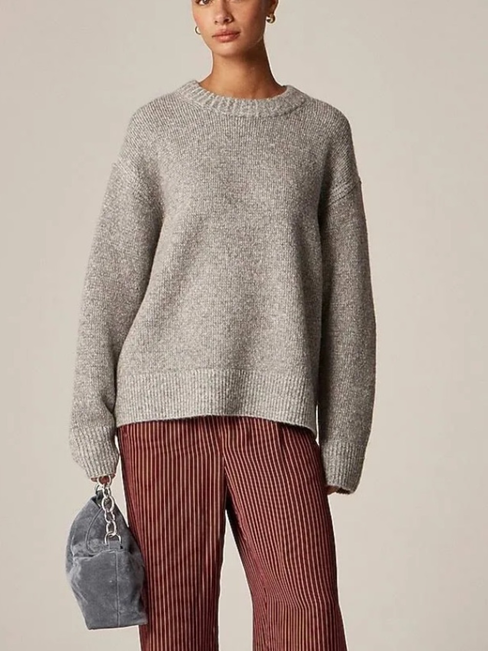JCrew oversized crewneck sweater